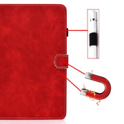 For Amazon Fire Max 11 2023 Cowhide Texture Smart Leather Tablet Case(Red)