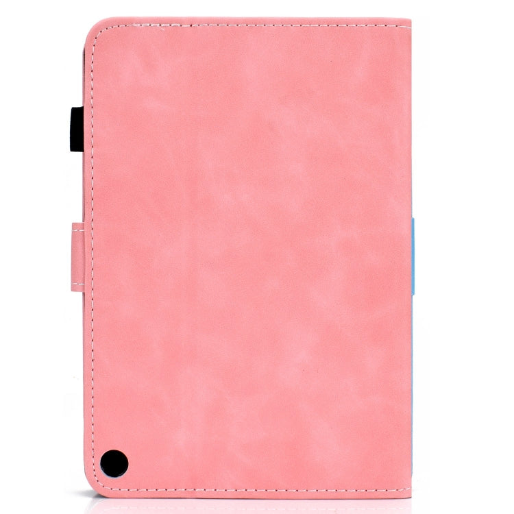 For Amazon Fire Max 11 2023 Cowhide Texture Smart Leather Tablet Case(Pink) - Amazon by PMC TechLife | Online Shopping South Africa | PMC TechLife | Buy Now Pay Later Mobicred
