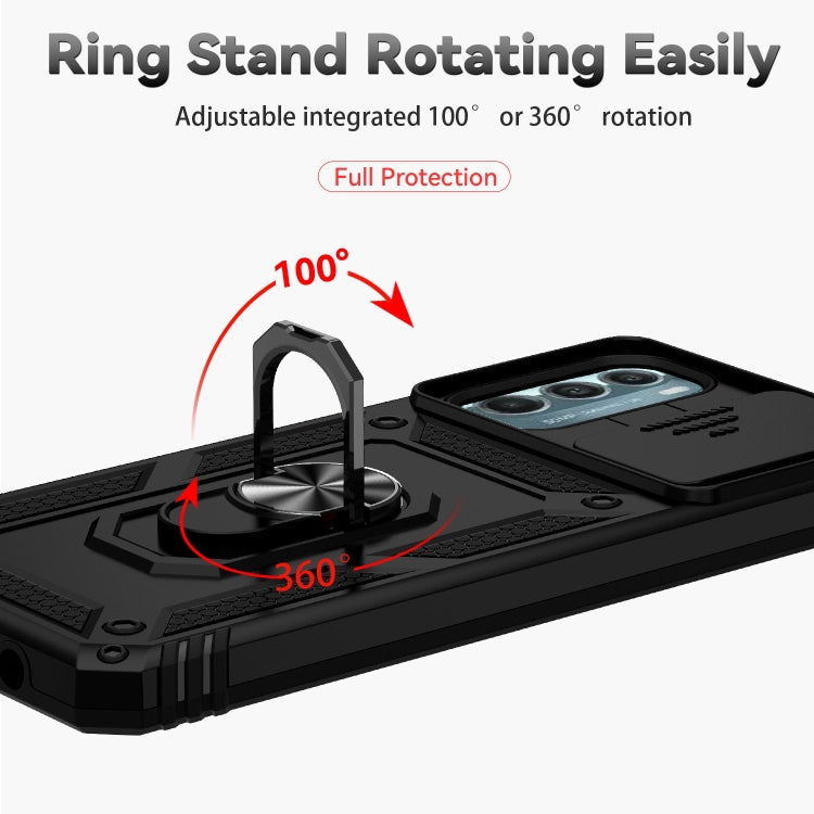 For Motorola Moto G Stylus 5G 2022 Sliding Camshield Holder Phone Case(Black) - Motorola Cases by PMC TechLife | Online Shopping South Africa | PMC TechLife