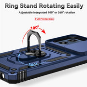 For Motorola Moto G Play 5G 2024 Sliding Camshield Holder Phone Case(Blue)