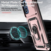 For Motorola Moto G Play 5G 2024 Sliding Camshield Holder Phone Case(Rose Gold)