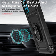 For Motorola Moto G22 5G / Moto G Play 2024 Sliding Camshield Holder Phone Case(Black)