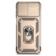 For Motorola Moto G22 5G / Moto G Play 2024 Sliding Camshield Holder Phone Case(Gold)