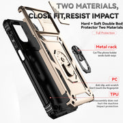For Motorola Moto G22 5G / Moto G Play 2024 Sliding Camshield Holder Phone Case(Gold)