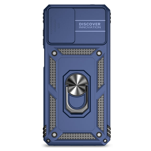 For Motorola Moto G22 5G / Moto G Play 2024 Sliding Camshield Holder Phone Case(Blue)