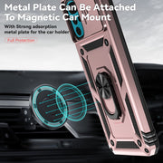 For Motorola Moto G22 5G / Moto G Play 2024 Sliding Camshield Holder Phone Case(Rose Gold)