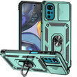 For Motorola Moto G22 5G / Moto G Play 2024 Sliding Camshield Holder Phone Case(Dark Green) - Motorola Cases by PMC Jewellery | Online Shopping South Africa | PMC Jewellery | Buy Now Pay Later Mobicred