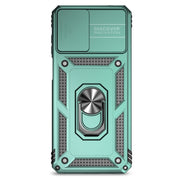 For Motorola Moto G22 5G / Moto G Play 2024 Sliding Camshield Holder Phone Case(Dark Green)