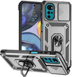 For Motorola Moto G22 5G / Moto G Play 2024 Sliding Camshield Holder Phone Case(Silver) - Motorola Cases by PMC Jewellery | Online Shopping South Africa | PMC Jewellery | Buy Now Pay Later Mobicred