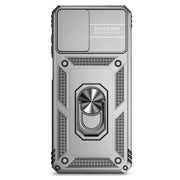 For Motorola Moto G22 5G / Moto G Play 2024 Sliding Camshield Holder Phone Case(Silver)