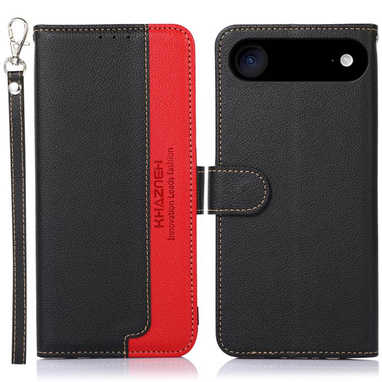For iPhone 17 Air KHAZNEH Litchi Texture Leather RFID Phone Case(Black) - free shipping - PMc TechLife - Order now!