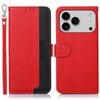 For iPhone 17 Pro KHAZNEH Litchi Texture Leather RFID Phone Case(Red) - free shipping - PMc TechLife - Order now!