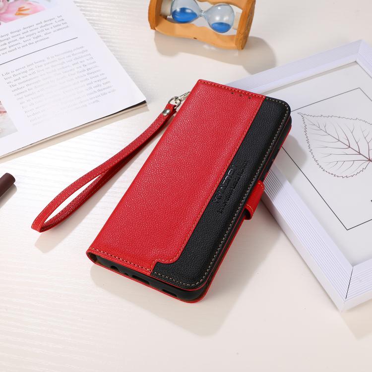 For iPhone 17 Pro Max KHAZNEH Litchi Texture Leather RFID Phone Case(Red) - free shipping - PMc TechLife - Order now!