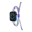 Silicone Bean Braided Cord Nylon Watch Band For Apple Watch Ultra 49mm(White Purple) - Watch Bands by PMC TechLife | Online Shopping South Africa | PMC TechLife | Buy Now Pay Later Mobicred
