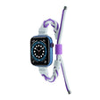Silicone Bean Braided Cord Nylon Watch Band For Apple Watch Ultra 2 49mm(White Purple) - Watch Bands by PMC TechLife | Online Shopping South Africa | PMC TechLife | Buy Now Pay Later Mobicred