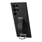 For Samsung Galaxy S24 Ultra 5G SULADA PC Hybrid Leather Texture Skin Feel Shockproof Phone Case(Black)