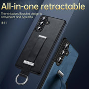 For Samsung Galaxy S24+ 5G SULADA PC Hybrid Leather Texture Skin Feel Shockproof Phone Case(Red)