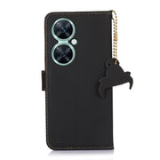 For Huawei Nova 11i / Maimang 20 5G / Enjoy 60 Pro Genuine Leather Magnetic RFID Leather Phone Case(Black)