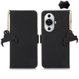 For Huawei Nova 11 Pro / Nova 11 Ultra Genuine Leather Magnetic RFID Leather Phone Case(Black) - Huawei Cases by PMC TechLife | Online Shopping South Africa | PMC TechLife | Buy Now Pay Later Mobicred