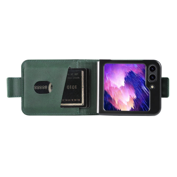 For Samsung Galaxy Z Flip5 5G AZNS Magnetic Calf Texture Flip Leather Phone Case(Dark Green) - Galaxy Z Flip5 Cases by AZNS | Online Shopping South Africa | PMC TechLife