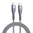 DUZZONA A1 PD 20W Type-C to 8 Pin Fast Charging Data Cable, Length:2m(Grey) - 2 in 1 Cable by DUZZONA | Online Shopping South Africa | PMC TechLife | Buy Now Pay Later Mobicred