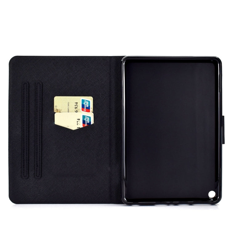 For Amazon Fire Max 11 2023 Colored Drawing Smart Leather Tablet Case(Purple Fawns)