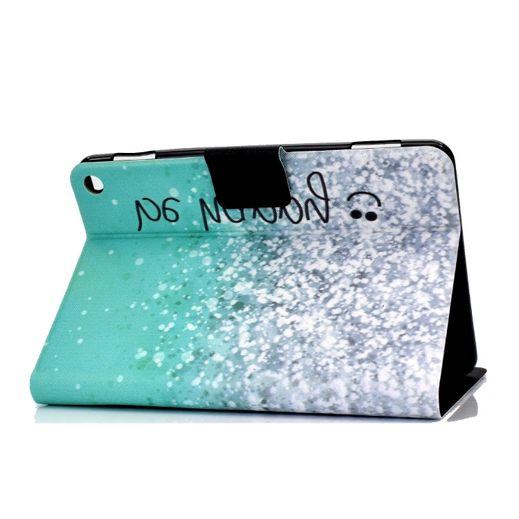 For Amazon Fire Max 11 2023 Colored Drawing Smart Leather Tablet Case(Green Quicksand) - Amazon by PMC TechLife | Online Shopping South Africa | PMC TechLife | Buy Now Pay Later Mobicred