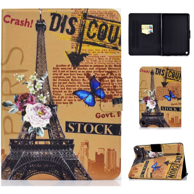 For Amazon Fire Max 11 2023 Colored Drawing Smart Leather Tablet Case(Tower) - Amazon by PMC TechLife | Online Shopping South Africa | PMC TechLife | Buy Now Pay Later Mobicred