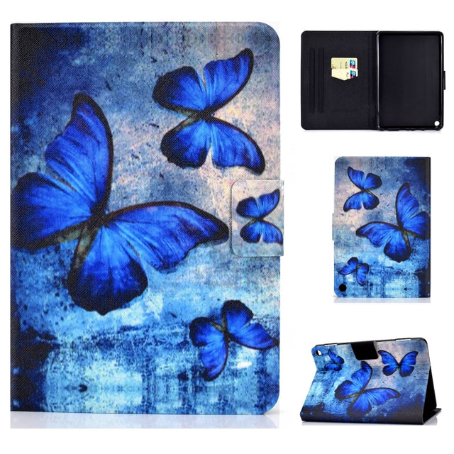 For Amazon Fire Max 11 2023 Colored Drawing Smart Leather Tablet Case(Vintage Butterfly) - Amazon by PMC TechLife | Online Shopping South Africa | PMC TechLife | Buy Now Pay Later Mobicred