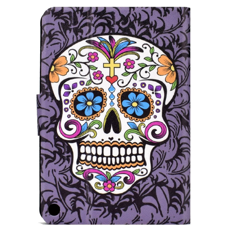 For Amazon Fire Max 11 2023 Colored Drawing Smart Leather Tablet Case(Skull) - free shipping - PMC TechLife - Order now!