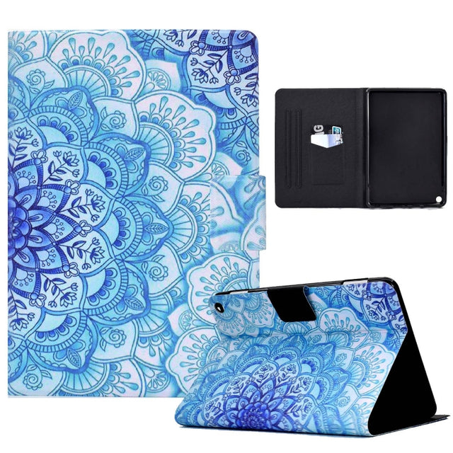 For Amazon Fire Max 11 2023 Colored Drawing Smart Leather Tablet Case(Green Flower) - free shipping - PMC TechLife - Order now!