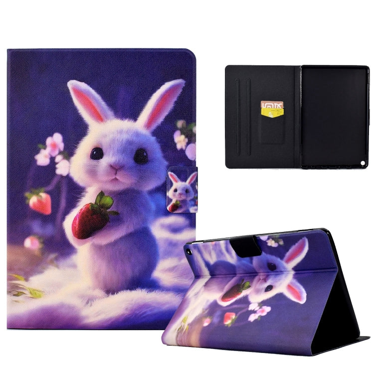 For Amazon Fire Max 11 2023 Colored Drawing Smart Leather Tablet Case(Strawberry Bunny) - free shipping - PMC TechLife - Order now!