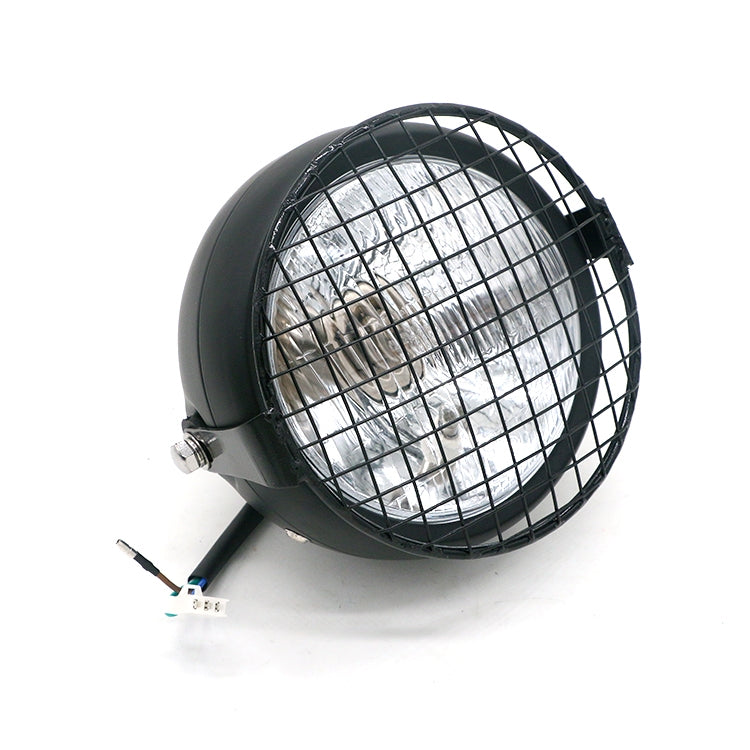 Motorcycle Reticular Retro Lamp LED Headlight Modification Accessories for Halley / Honda CG125 / Suzuki GN125(White) - Headlights by PMC TechLife | Online Shopping South Africa | PMC TechLife | Buy Now Pay Later Mobicred