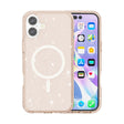 For iPhone 16 Terminator Style Glitter Powder MagSafe Magnetic Phone Case(Gold) - iPhone 16 Cases by PMC TechLife | Online Shopping South Africa | PMC TechLife | Buy Now Pay Later Mobicred