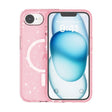 For iPhone 16e Terminator Style Glitter Powder MagSafe Magnetic Phone Case(Pink) - iPhone 16e Cases by PMC TechLife | Online Shopping South Africa | PMC TechLife | Buy Now Pay Later Mobicred