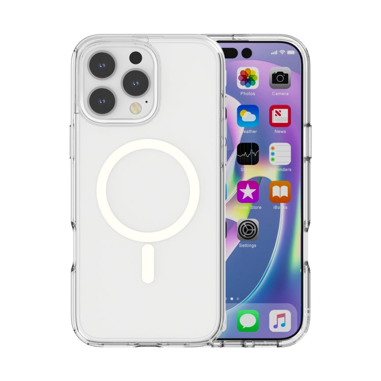 For iPhone 16 Pro Terminator Style Transparent MagSafe Magnetic Phone Case(Transparent) - iPhone 16 Pro Cases by PMC TechLife | Online Shopping South Africa | PMC TechLife | Buy Now Pay Later Mobicred