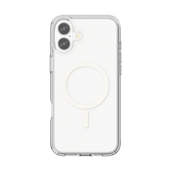For iPhone 16 Plus Terminator Style Transparent MagSafe Magnetic Phone Case(Transparent)