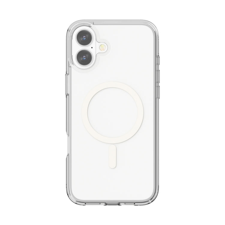 For iPhone 16 Plus Terminator Style Transparent MagSafe Magnetic Phone Case(Transparent)