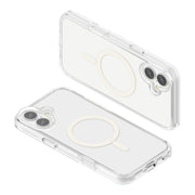 For iPhone 16 Terminator Style Transparent MagSafe Magnetic Phone Case(Transparent)