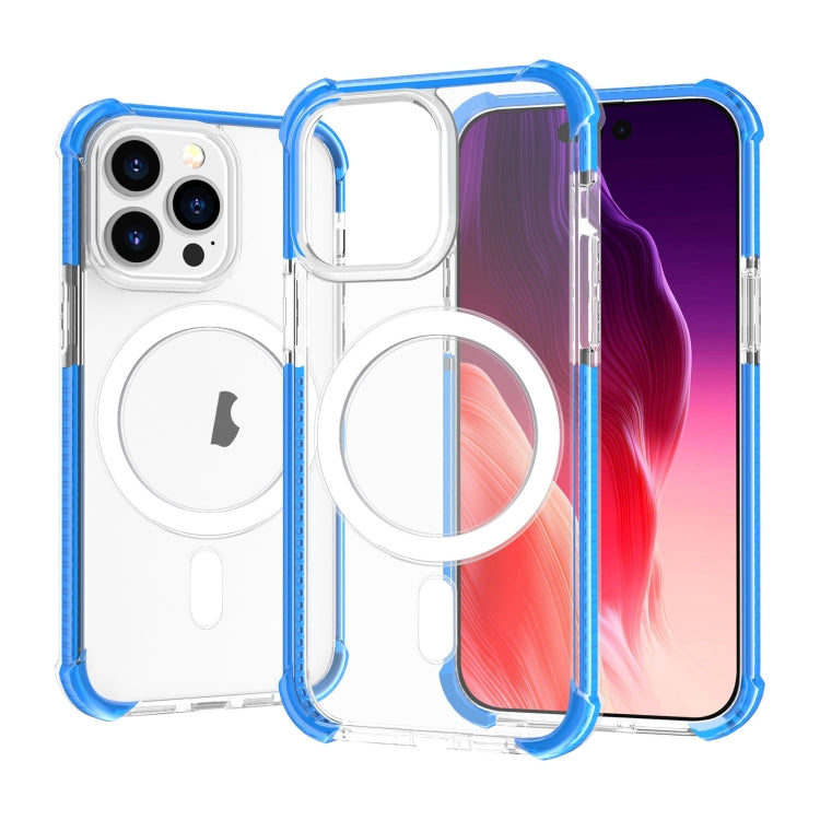 For iPhone 15 Pro Acrylic Magsafe Magnetic Shockproof Phone Case(Blue) - iPhone 15 Pro Cases by PMC TechLife | Online Shopping South Africa | PMC TechLife | Buy Now Pay Later Mobicred