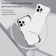 For iPhone 16e Acrylic Magsafe Magnetic Shockproof Phone Case(Red)