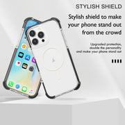 For iPhone 16 Pro Acrylic Magsafe Magnetic Shockproof Phone Case(Orange)