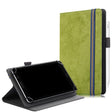 For 7-8 inch Marble Cloth Texture Horizontal Flip Universal Tablet PC Leather Case with Pen Slot & Holder(Green) - 8 inch by PMC TechLife | Online Shopping South Africa | PMC TechLife | Buy Now Pay Later Mobicred