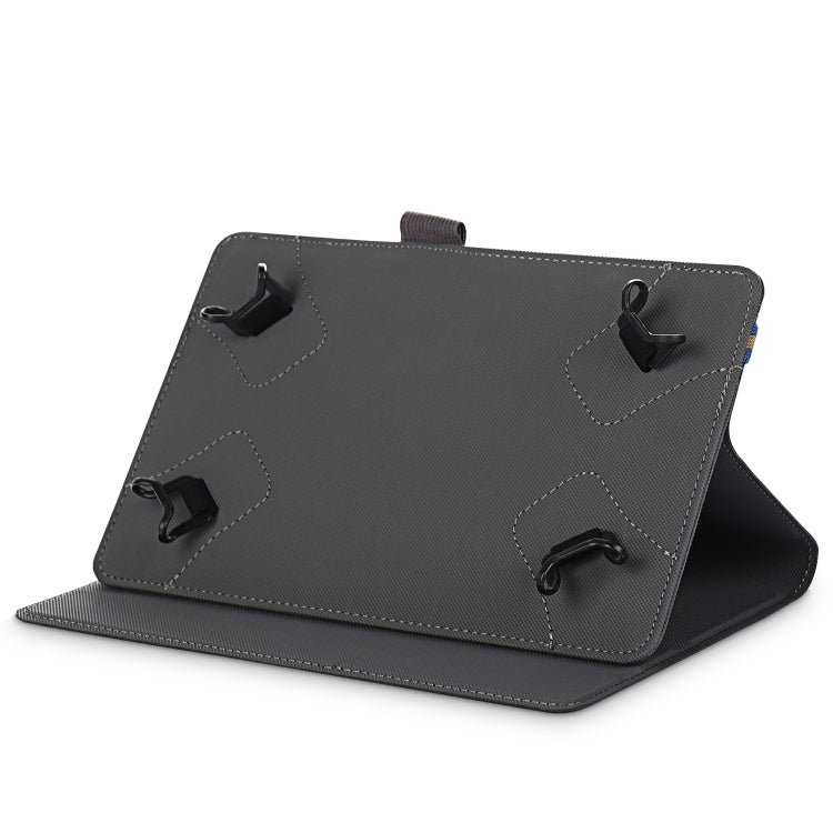 For 7-8 inch Marble Cloth Texture Horizontal Flip Universal Tablet PC Leather Case with Pen Slot & Holder(Green)