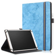 For 9-11 inch Marble Cloth Texture Horizontal Flip Universal Tablet PC Leather Case with Pen Slot & Holder(Sky Blue) - 10 - 11 inch by PMC TechLife | Online Shopping South Africa | PMC TechLife | Buy Now Pay Later Mobicred
