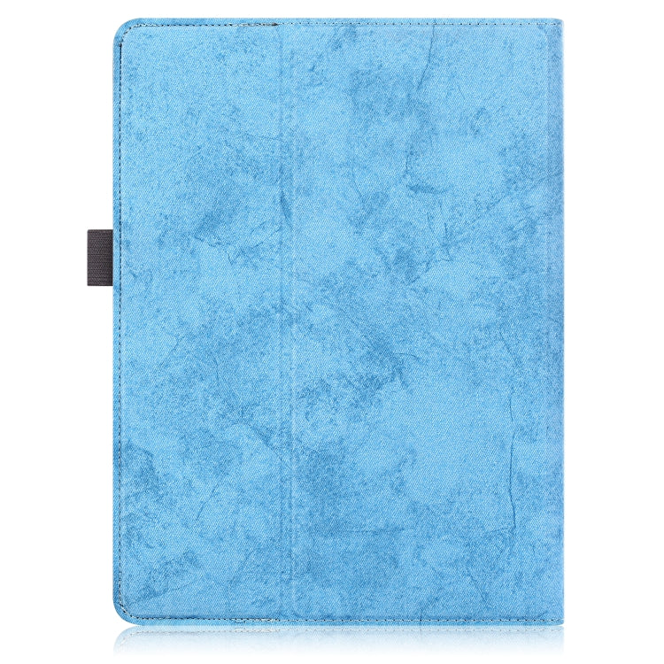 For 9-11 inch Marble Cloth Texture Horizontal Flip Universal Tablet PC Leather Case with Pen Slot & Holder(Sky Blue) - 10 - 11 inch by PMC TechLife | Online Shopping South Africa | PMC TechLife | Buy Now Pay Later Mobicred