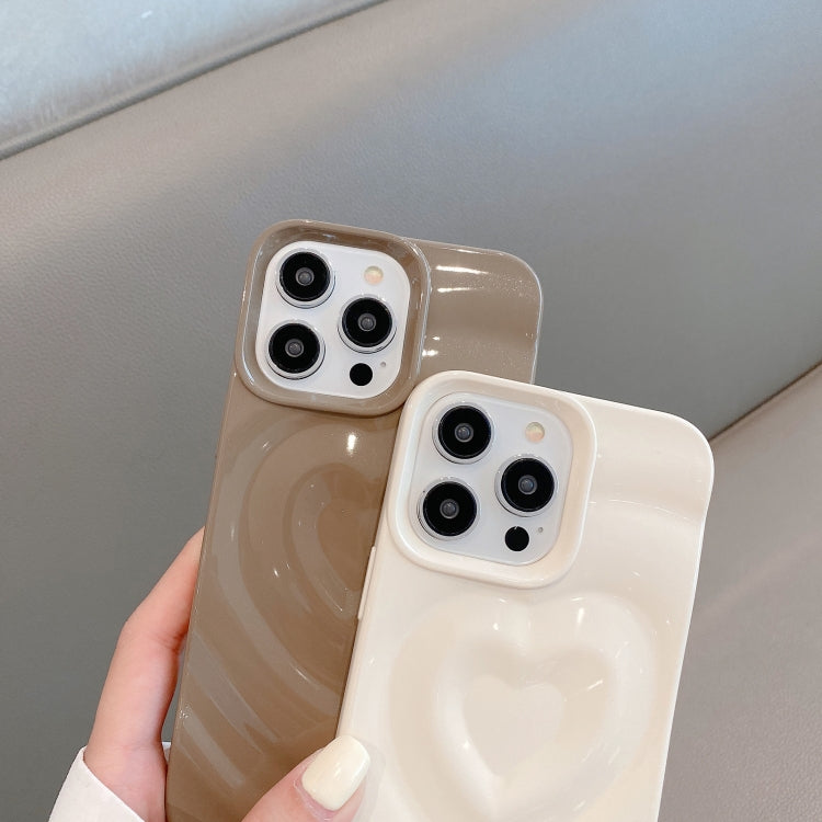 For iPhone 13 3D Love Pattern Phone Case(Silver) - iPhone 13 Cases by PMC TechLife | Online Shopping South Africa | PMC TechLife