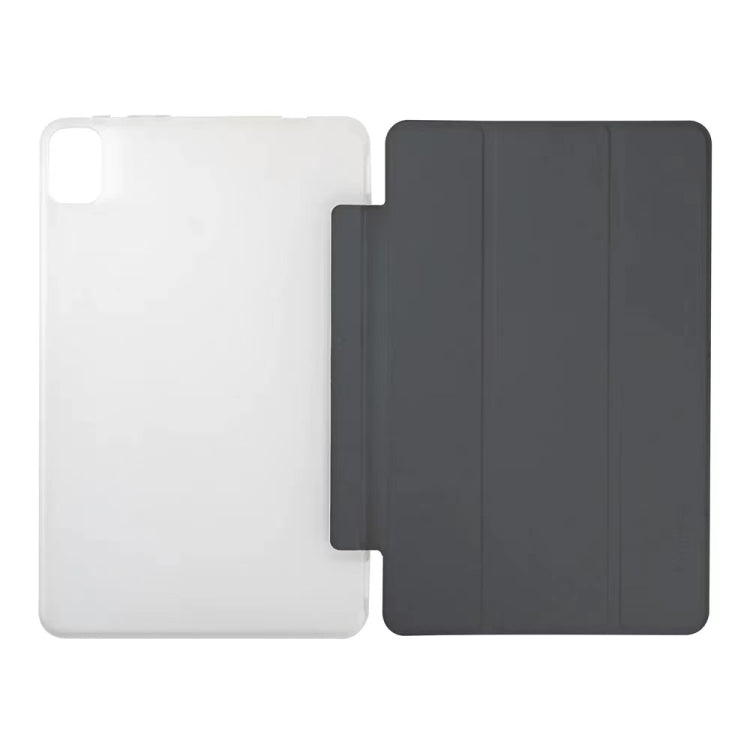 For Teclast T40S 3-Fold Holder Folio Leather Tablet Smart Case(Grey) - Teclast by TECLAST | Online Shopping South Africa | PMC Jewellery | Buy Now Pay Later Mobicred