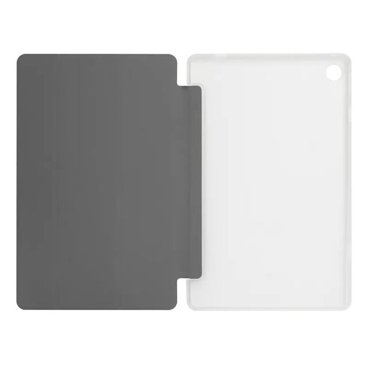 For Teclast T40 Pro 3-Fold Holder Folio Leather Tablet Smart Case(Grey) - Teclast by TECLAST | Online Shopping South Africa | PMC Jewellery | Buy Now Pay Later Mobicred