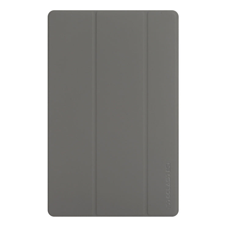 For Teclast M40 Pro 3-Fold Holder Folio Leather Tablet Smart Case(Grey) - Teclast by TECLAST | Online Shopping South Africa | PMC Jewellery | Buy Now Pay Later Mobicred